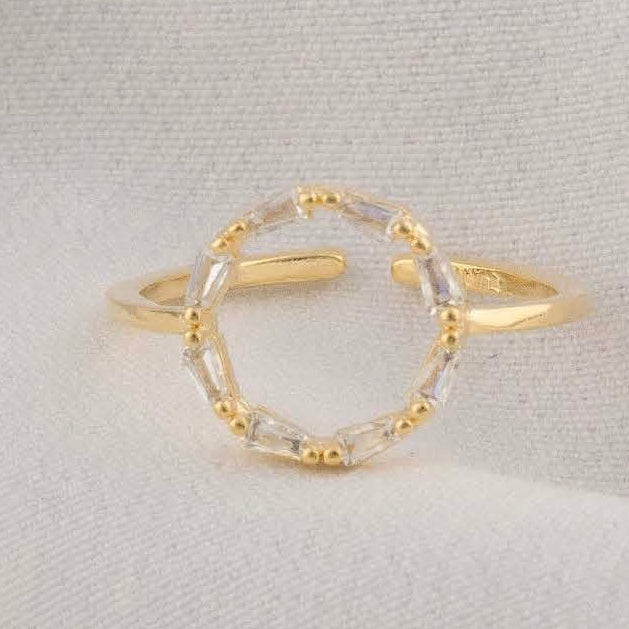 Anillo Circulo Piedras