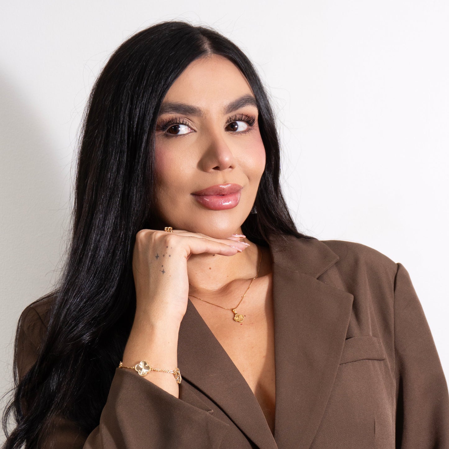 Cadena Con Dije Trebol Dorado VAL