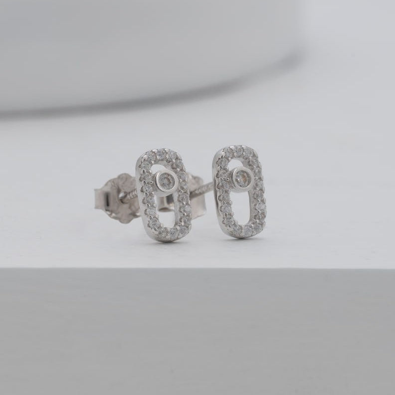 Aretes pequeñas messika plata 925 sin contra marcar