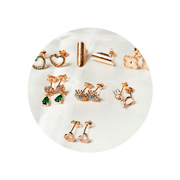 ARETES MUJER ORO LAMINADO