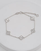 Pulsera Trébol Plateada
