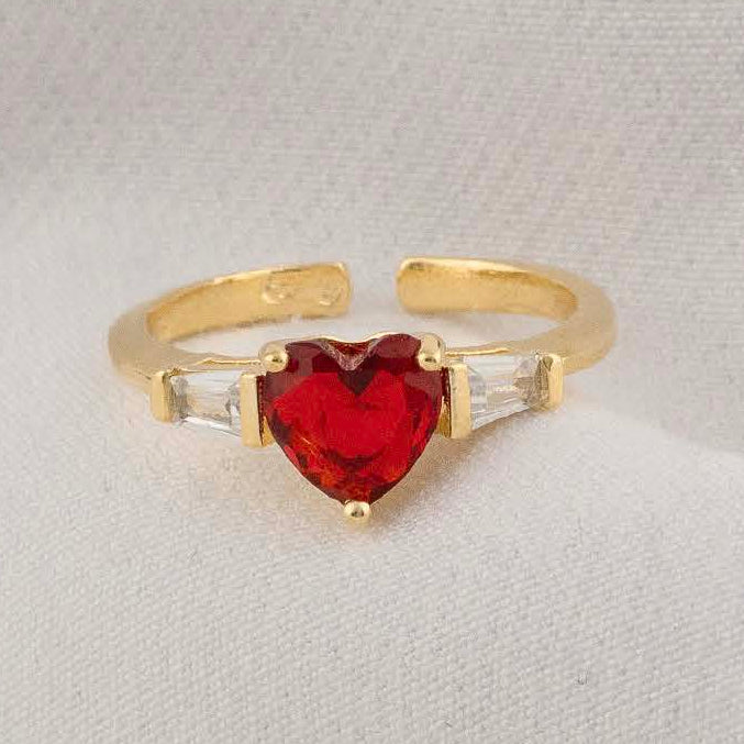 Anillo Piedra Corazon