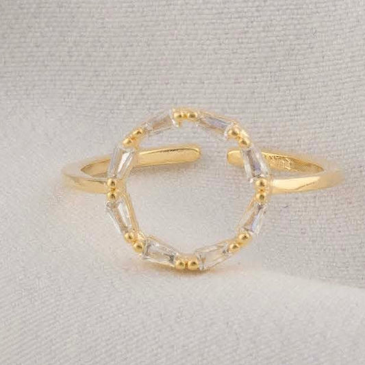 Anillo Circulo Piedras