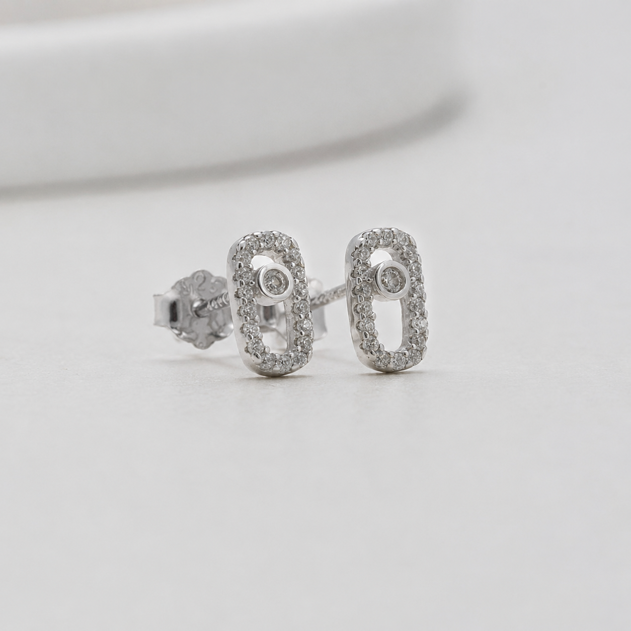 Aretes pequeñas messika plata 925 sin contra marcar