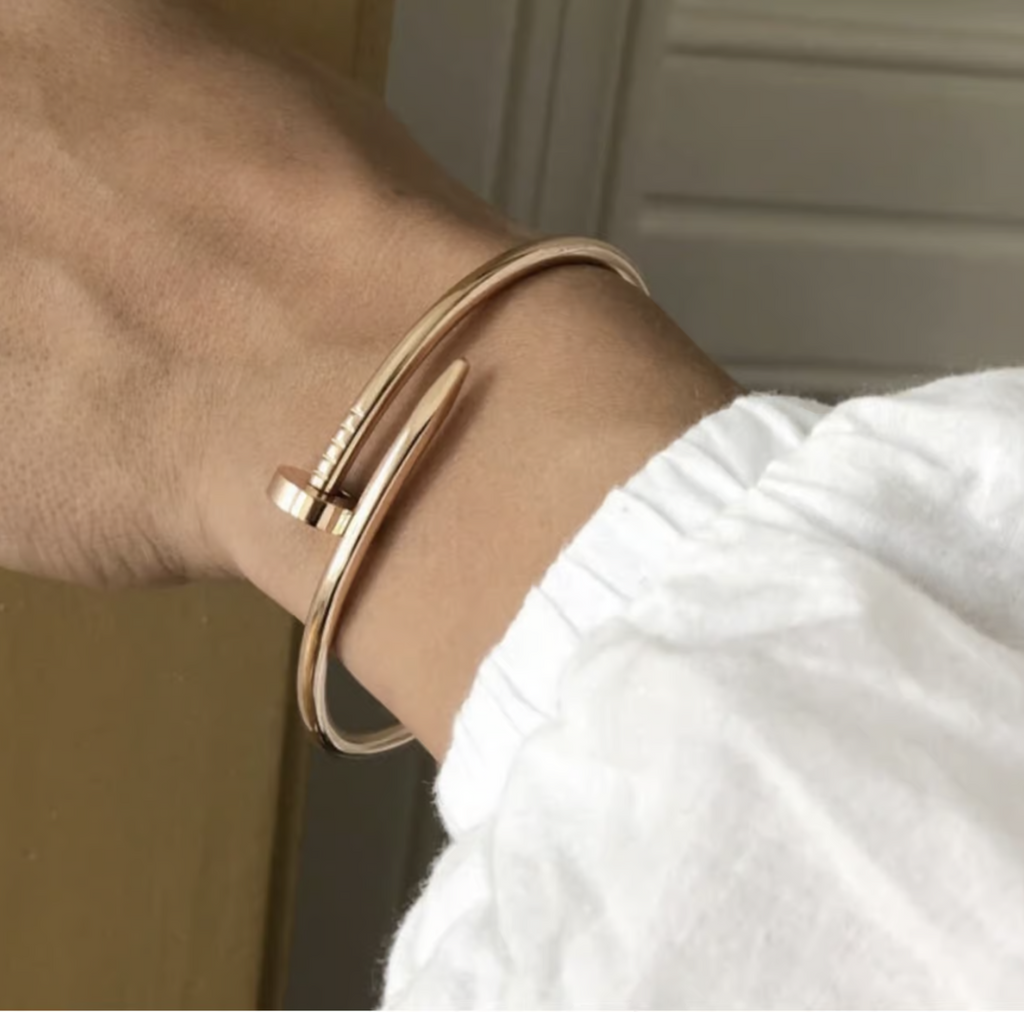Pulsera Clavo Oro Rosa