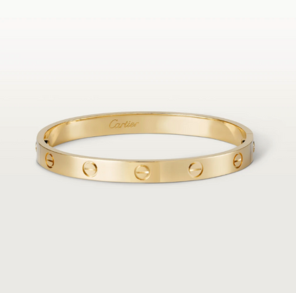 Gold Cartier hoop with screwdriver