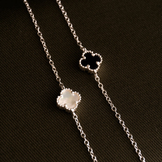 Pulsera 1 trébol plata 925