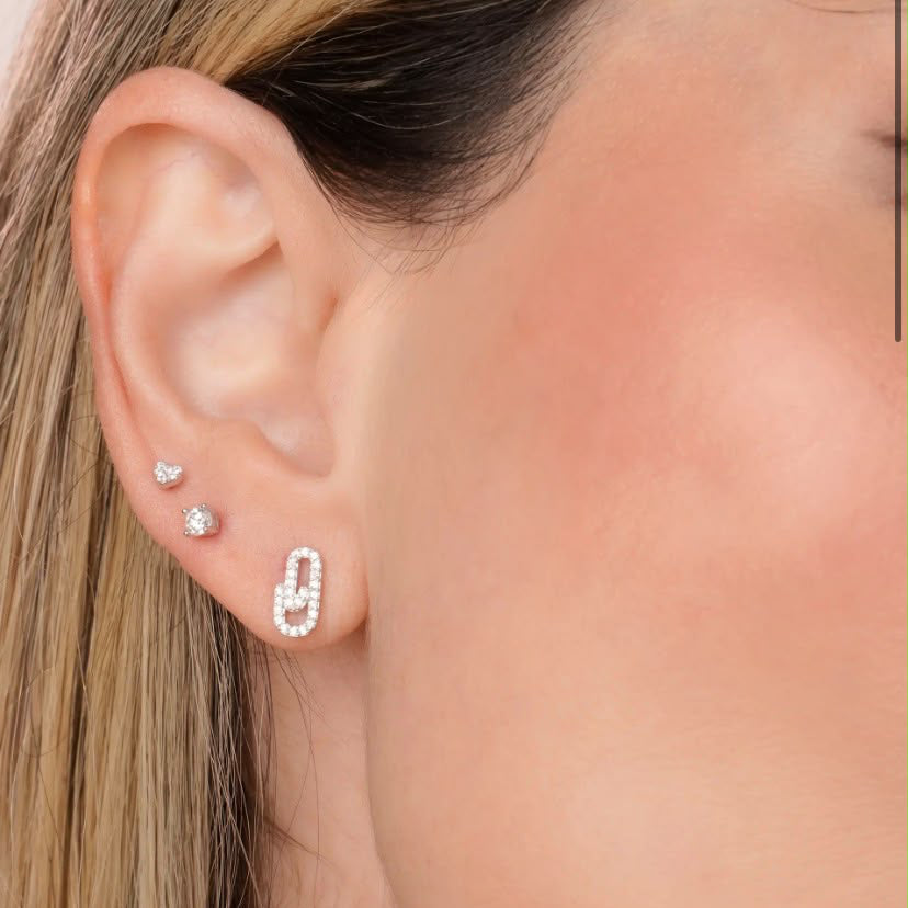 Aretes pequeñas messika plata 925 sin contra marcar (copia)