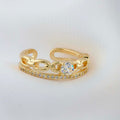 Anillo Circon Doble