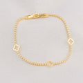 Pulsera tenis 3 trebol