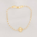 Pulsera Tenis Trebol Dorado
