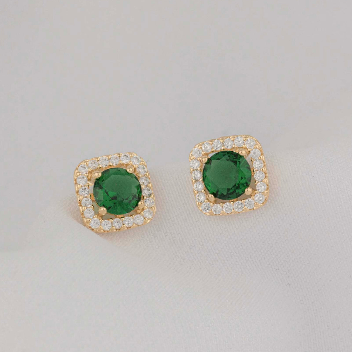 Topo Tipo Diamante Esmeralda Grande