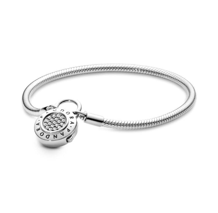 Pandora Moments Bracelet with Pavé Padlock Clasp