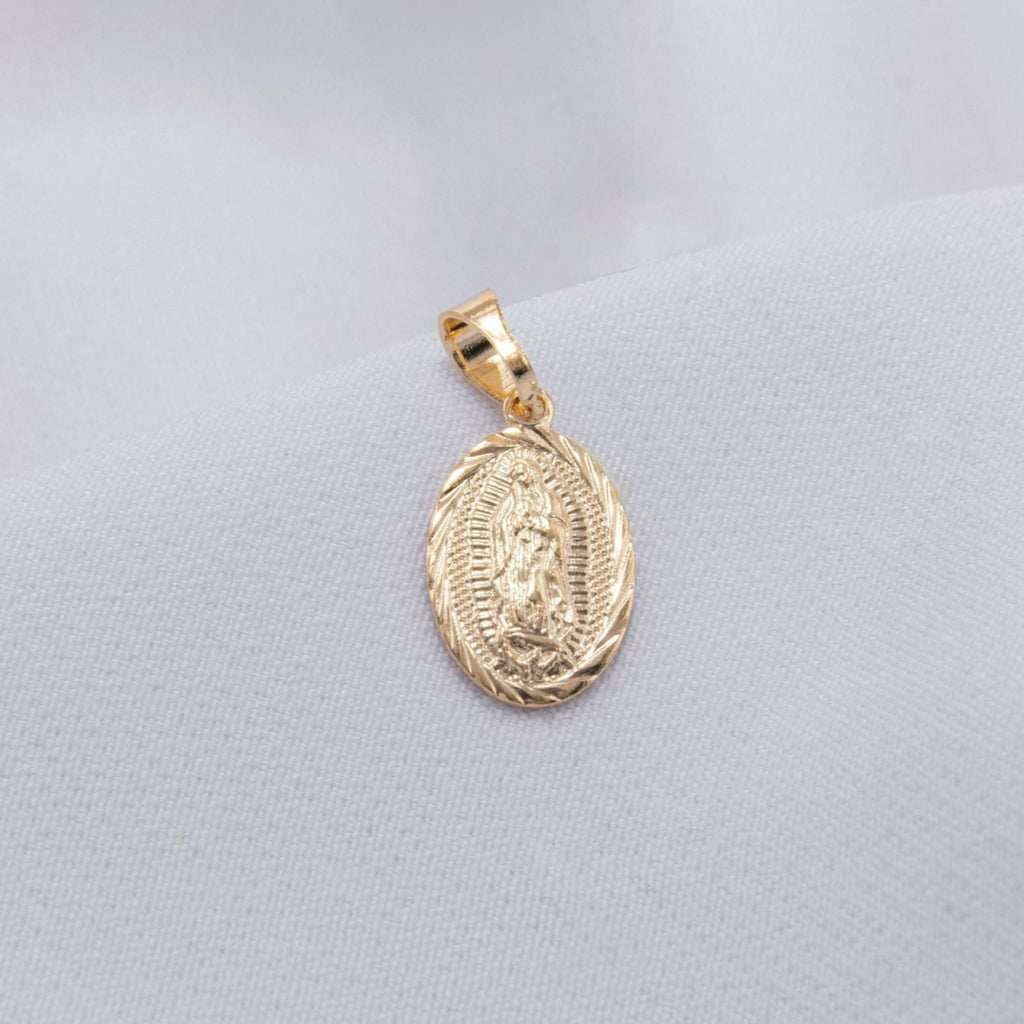 Dije Virgen Guadalupe Borde Troquelado