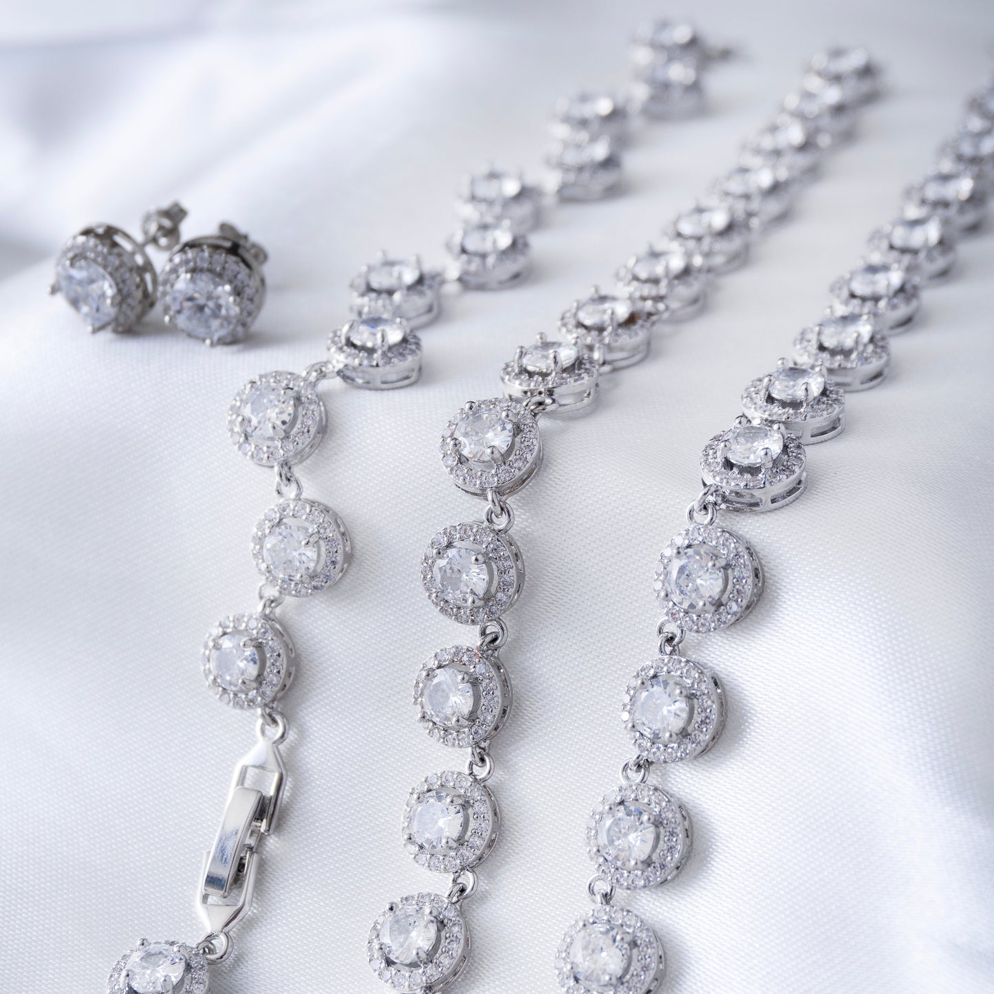 Conjunto Piedras Plata 925