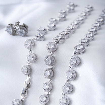 Conjunto Piedras Plata 925
