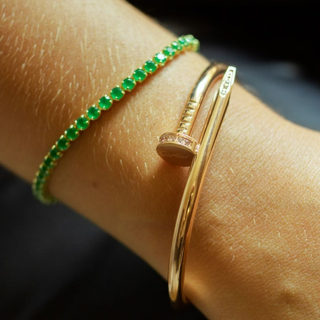 Pulsera Clavo Oro Rosa