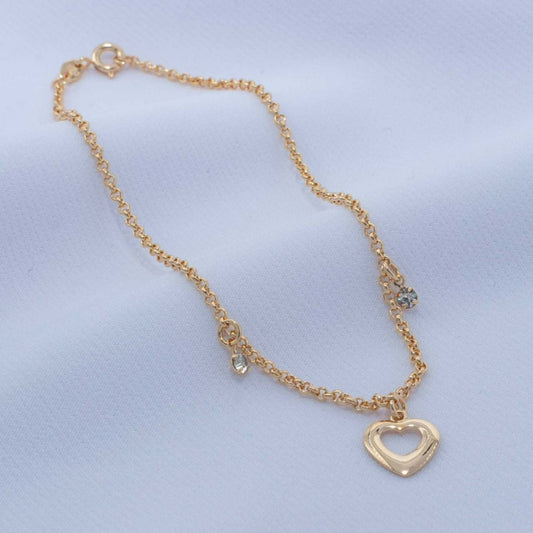 Big heart anklet