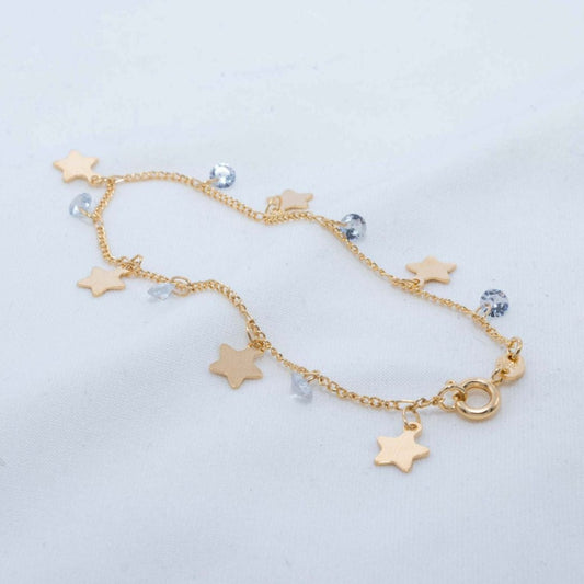 Zircon star bracelet