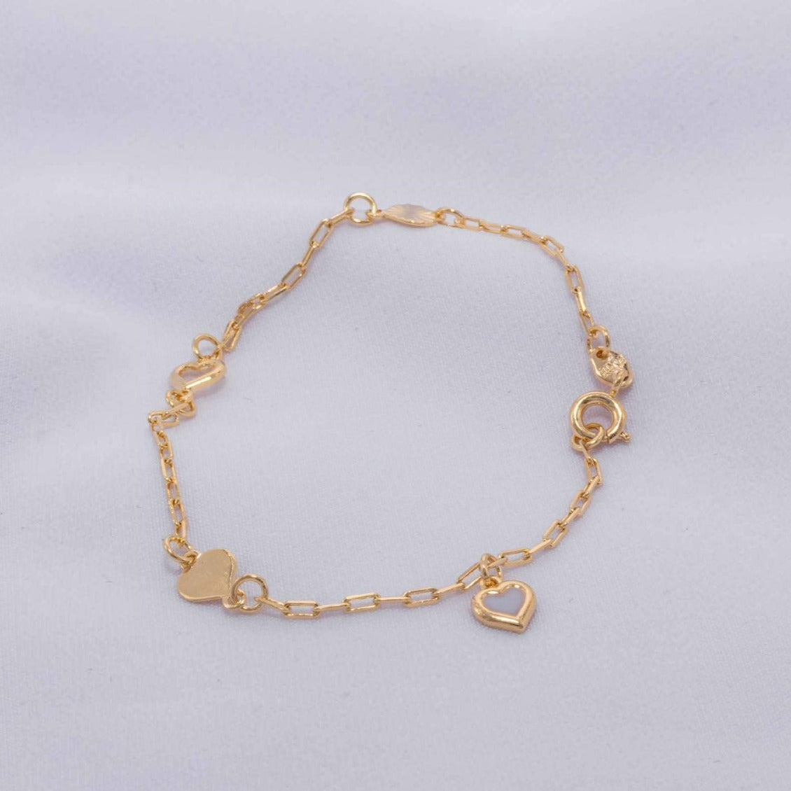 Gourment hearts woven bracelet 18cm