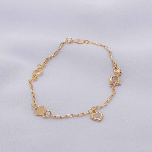 Gourment hearts woven bracelet 18cm