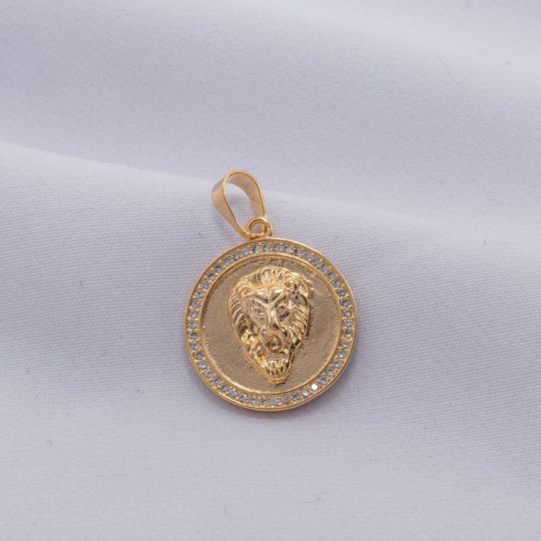 Versace Swarovski medal pendant 2.2cm