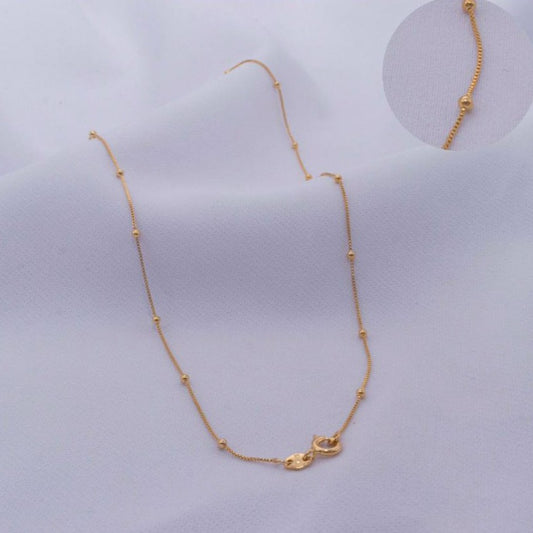 Thin Venetian chain with 0.5mm ball 45cm