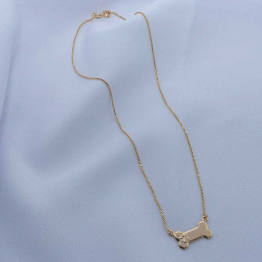 Dog bone necklace 45cm