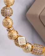 Pulsera Balín Diamantado Con Herraje
