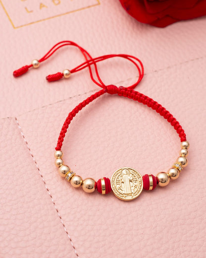 Bracelet with Saint Benedict charm