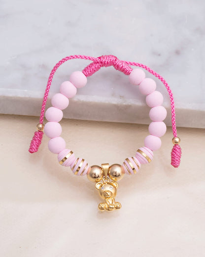 Neoprene bracelet with bear charm